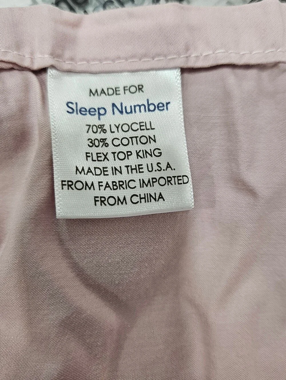 Sleep Number Smart Fit King Flex Top Fitted & Flat Sheet Dusty Rose Lyocell Cool